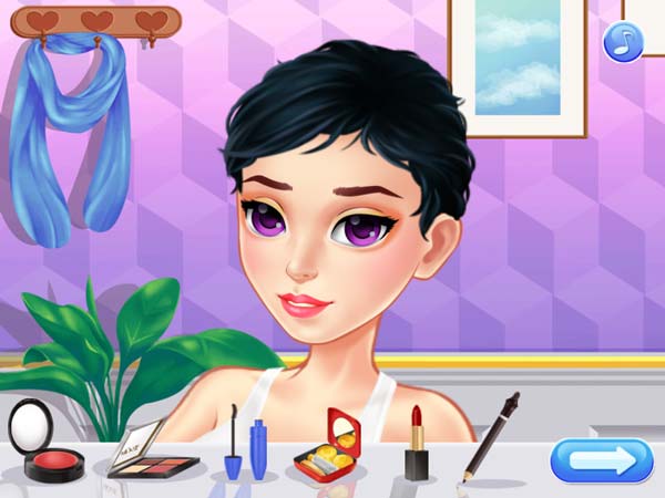 Trang điểm, tô son, phấn, kẻ lông mày...