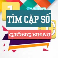 Tìm cặp số giống nhau