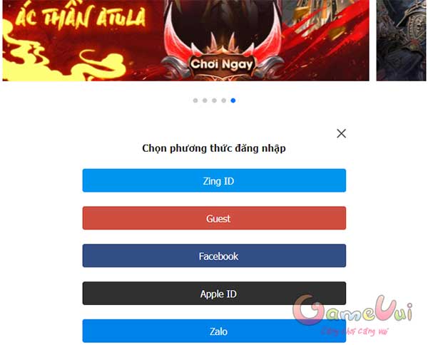 Đăng nhập tài khoản