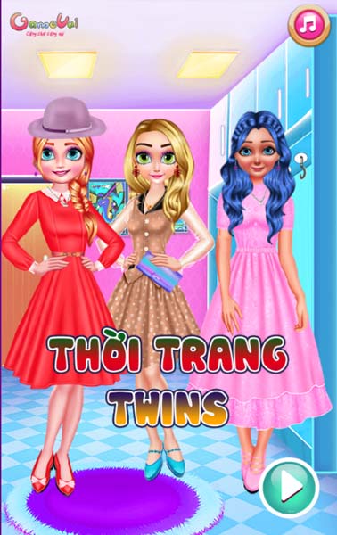 Chơi game Thời trang Twins - GameVui