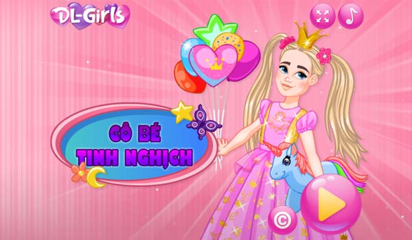 Chơi game Cô bé tinh nghịch - GameVui