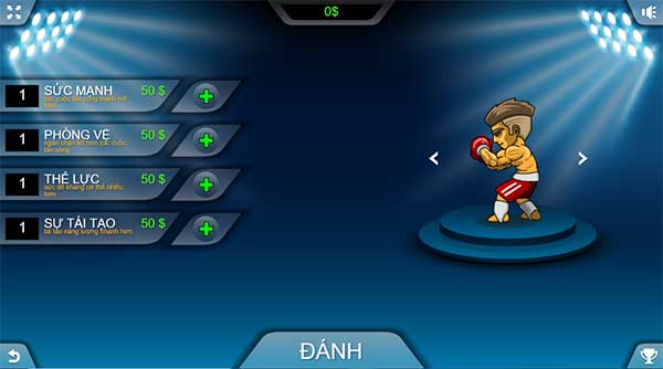 Chọn và nâng cấp võ sỹ