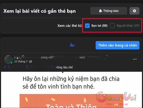 Các bài viết mà bạn được gắn thẻ