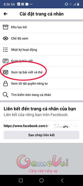 Xem lại bài viết và thẻ