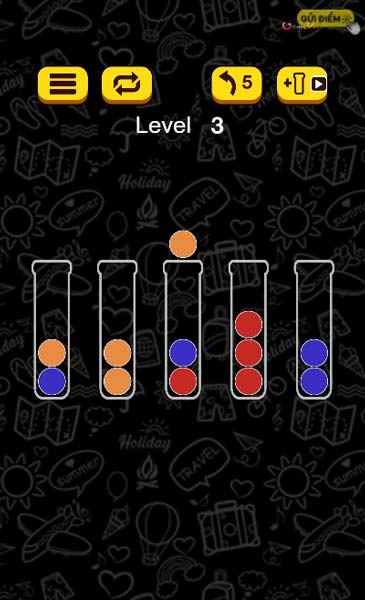 Làm sao để phân loại các màu nước, quả bóng?