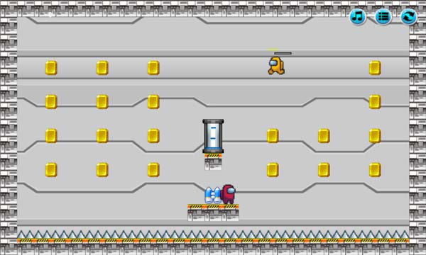 Điều khiển nhân vật Among Us thật khéo léo