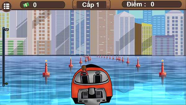 Hãy điều khiển cano về đích