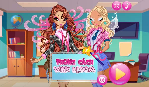 Chơi game Phong cách Winx Bloom - GameVui