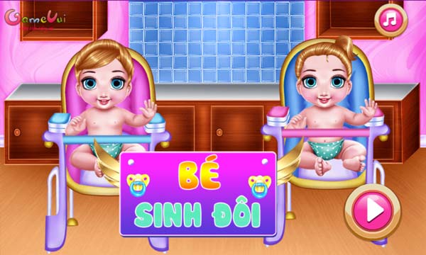 Chơi game Bé sinh đôi - GameVui