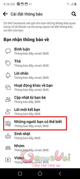 Những người bạn có thể biết