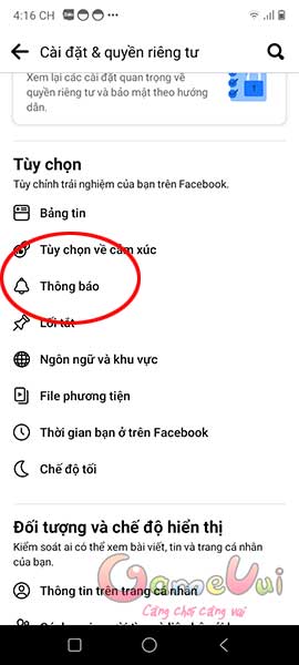 Ấn Thông báo