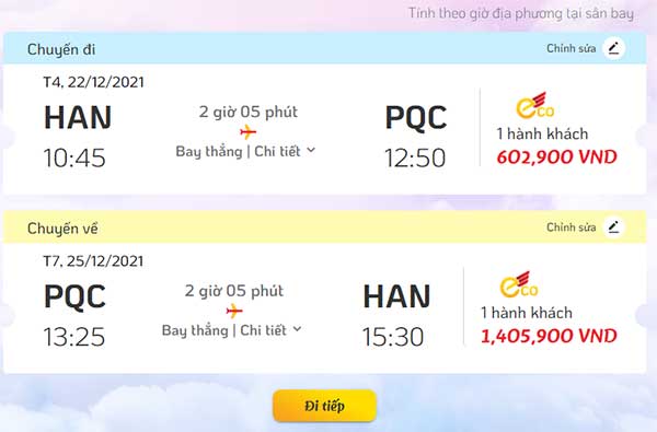 Kiểm tra thông tin vé cần mua