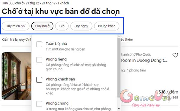 Lọc kết quả