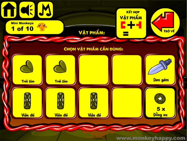 Thu thập các mảnh vật phẩm riêng lẻ