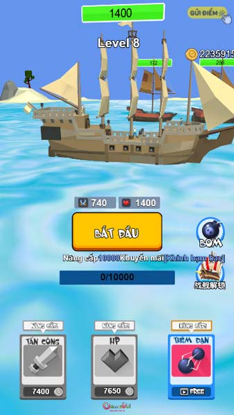 Chơi game Cuộc chiến cướp biển - GameVui
