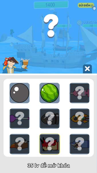 Các loại vật phẩm trong shop cửa hàng