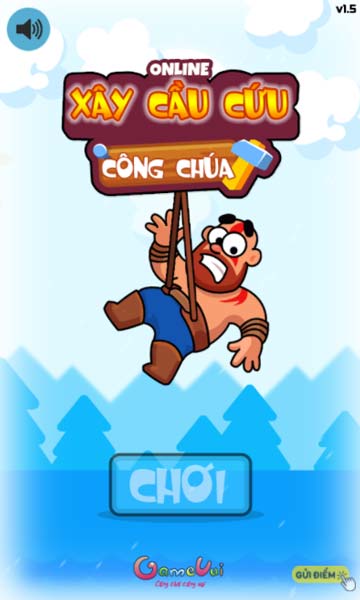 Chơi game Xây cầu cứu công chúa - GameVui