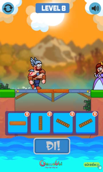 Vị hiệp sĩ qua cầu an toàn và cứu công chúa