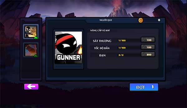 Nâng cấp vũ khí