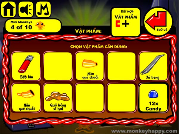 Thu thập các mảnh vật phẩm cần thiết