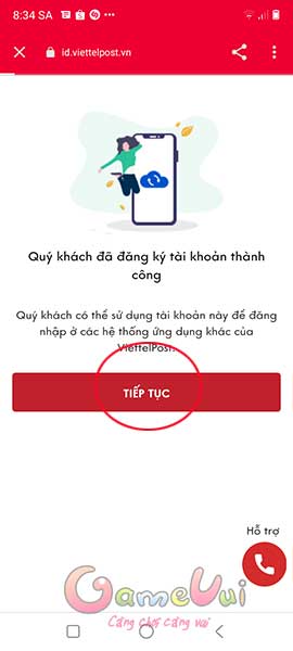 Đăng ký thành công