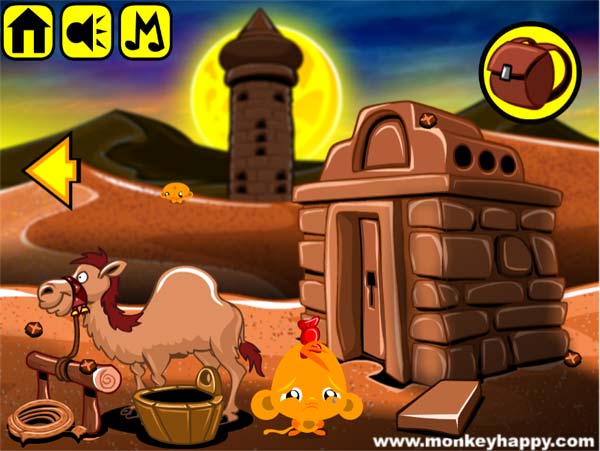 Chơi game Chú khỉ buồn: 3 chú lạc đà - GameVui