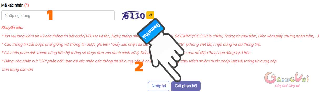 Gửi phản hồi