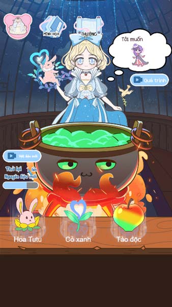 Kết hợp vật phẩm để triệu hồi Pet