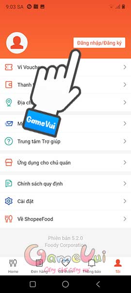 Đăng nhập/Đăng ký