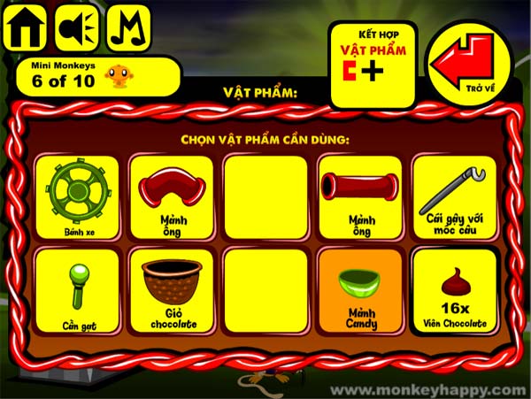 Các mảnh vật phẩm riêng lẻ