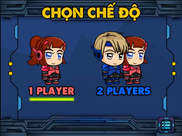 Chế độ chơi 1 hoặc 2 người