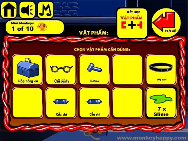 Thu thập những mảnh vật phẩm riêng lẻ