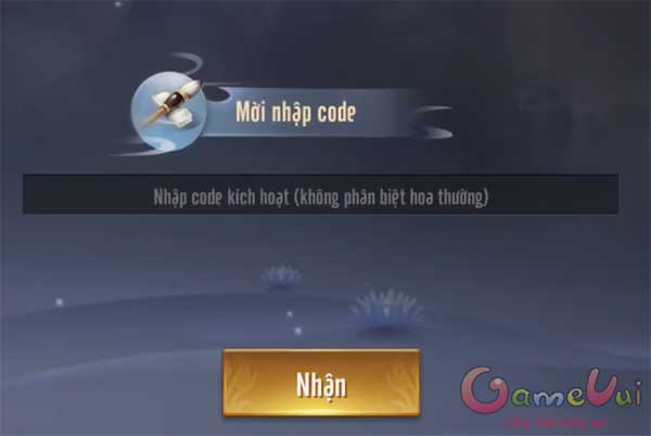Nhập code
