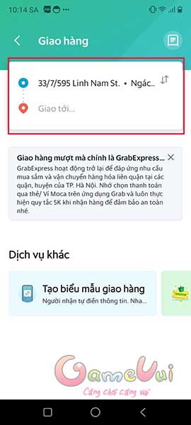 Địa chỉ người gửi và người nhận
