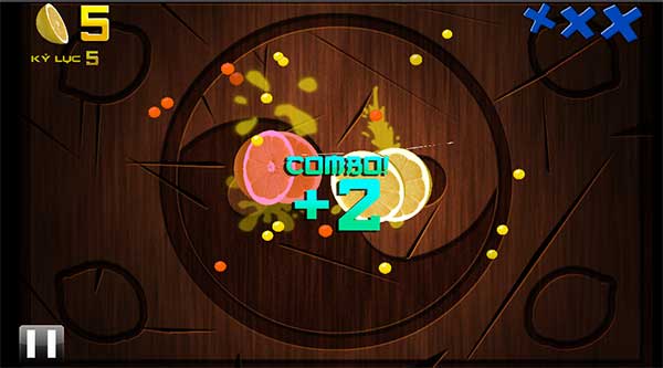 Chém trúng quả để ghi điểm