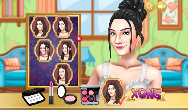 Trang điểm giúp cô bạn gái