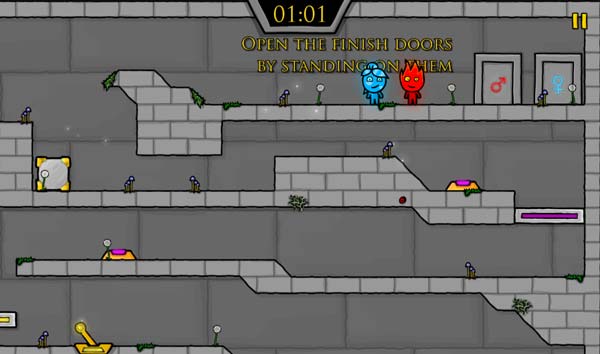 Giúp chú bé Lửa và cô gái Nước về cửa an toàn