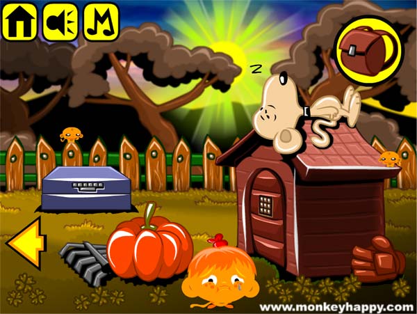 Chơi game Chú khỉ buồn 569 - GameVui
