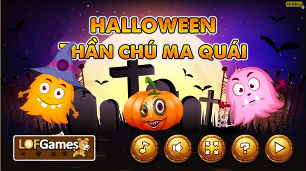 Chơi game Halloween thần chú ma quái - GameVui