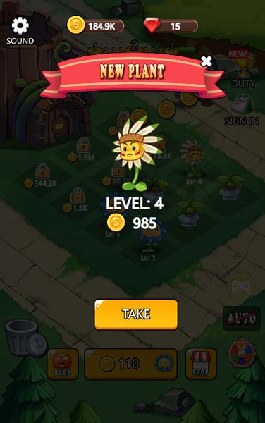 Kết hợp và mở khóa các loại cây