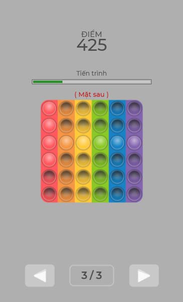 Đừng quên có cả mặt sau của khối Pop It