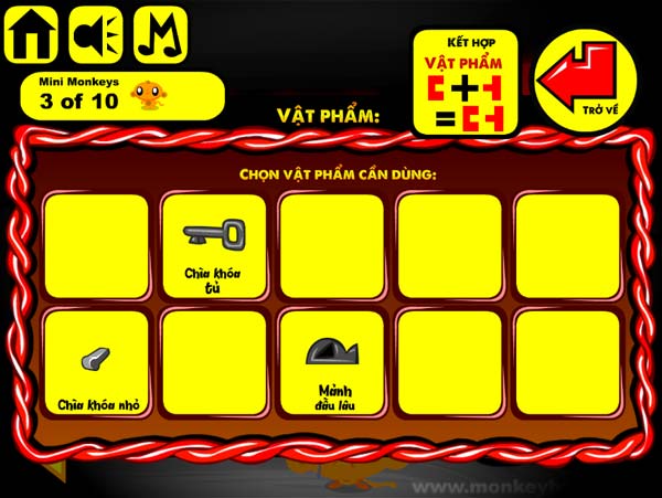 Thu thập các mảnh vật phẩm riêng lẻ