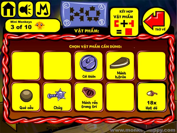 Thu thập các mảnh vật phẩm riêng lẻ