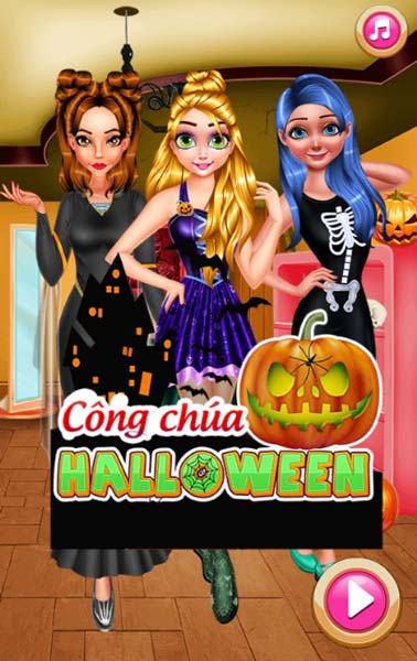 Chơi game Công chúa Halloween - GameVui