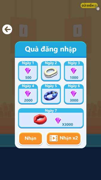 Quà tặng đăng nhập game