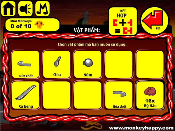 Các vật đã thu được