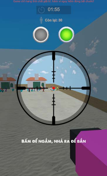 Đóng vai kẻ phản diện với nhiệm vụ bắn tỉa những nạn nhân di chuyển