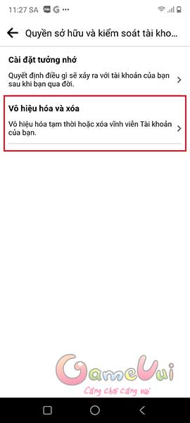 Vô hiệu hóa và xóa