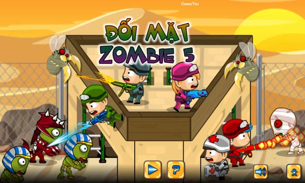Chơi game Đối mặt Zombie 5 - GameVui
