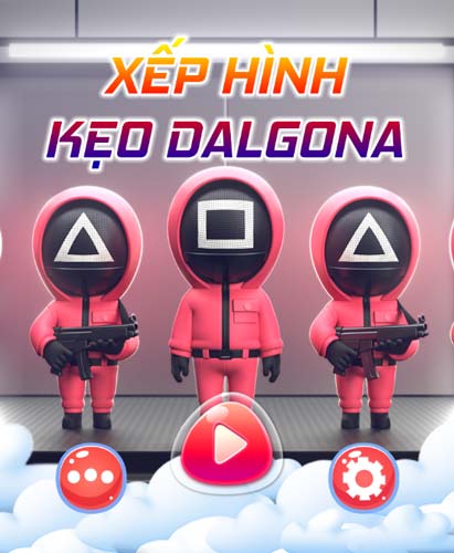 Chơi game Xếp hình kẹo Dalgona - GameVui
